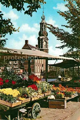 AK / Ansichtskarte Amsterdam Niederlande Blumenmarkt Singel Minzerturm Kat. Amsterdam