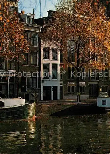 AK / Ansichtskarte Amsterdam Niederlande Singel met kleinste huisje van Amsterdam Kat. Amsterdam