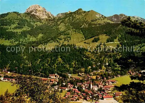 AK / Ansichtskarte Bayrischzell mit Wendelstein Kat. Bayrischzell