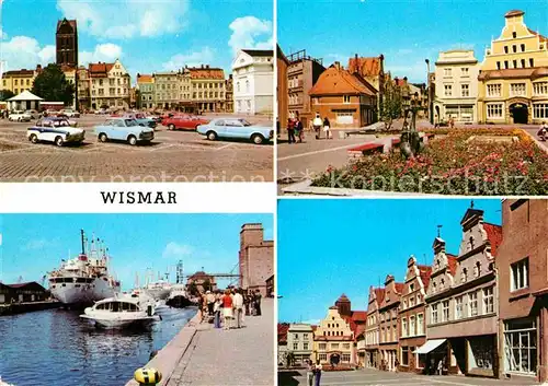 AK / Ansichtskarte Wismar Mecklenburg Kraemerstrasse Hohestrasse Hafen 