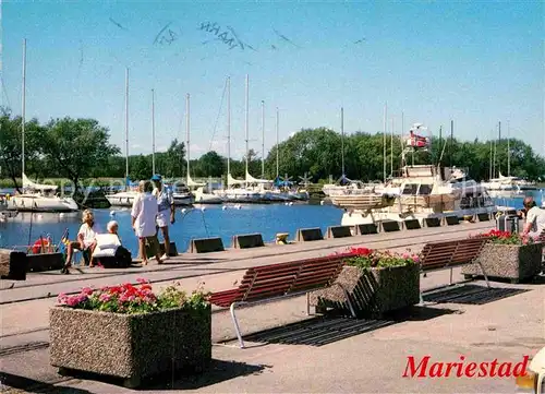 AK / Ansichtskarte Mariestad Promenade Hafen Kat. Mariestad