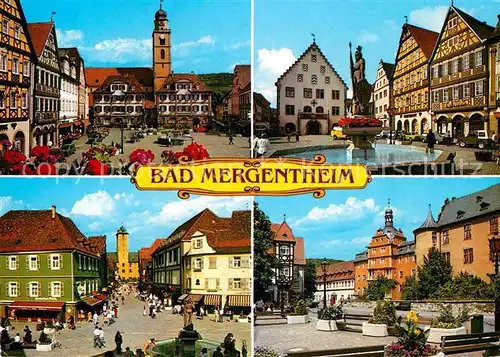 AK / Ansichtskarte Bad Mergentheim Marktplatz Brunnen Kat. Bad Mergentheim