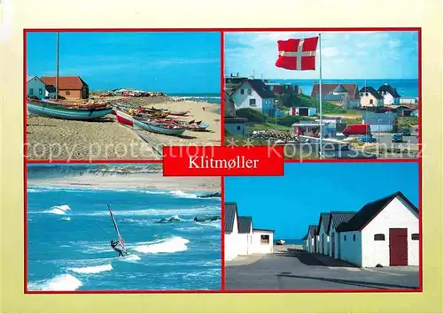 AK / Ansichtskarte Klitmoeller Strand Surfer Bungalows Kat. Daenemark