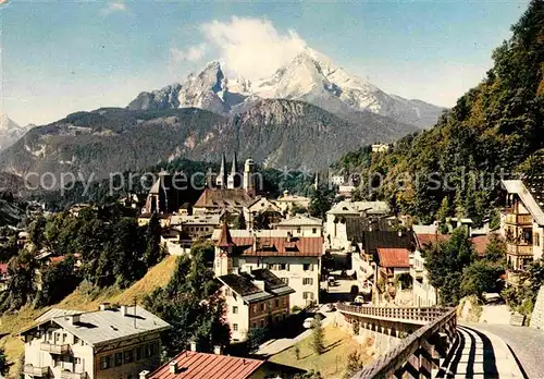 AK / Ansichtskarte Berchtesgaden mit Watzman Kat. Berchtesgaden