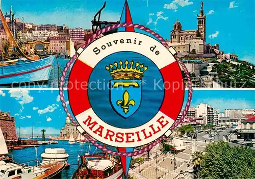 AK / Ansichtskarte Marseille Hafen Schloss Panorama Kat. Marseille