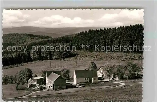 AK / Ansichtskarte Berleburg Bad Pension Hof Teiche Kat. Bad Berleburg