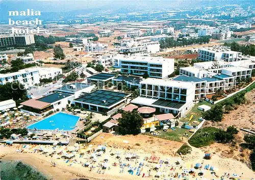 AK / Ansichtskarte Malia Fliegeraufnahme Beach Hotel Kat. Insel Kreta