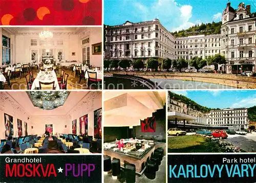 AK / Ansichtskarte Karlovy Vary Grandhotel Moskva Pupp Park Hotel Kat. Karlovy Vary Karlsbad