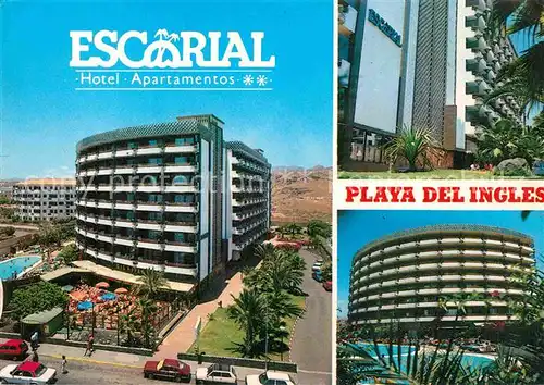 AK / Ansichtskarte Playa del Ingles Gran Canaria Escorial Hotels und Arpatemets Kat. San Bartolome de Tirajana
