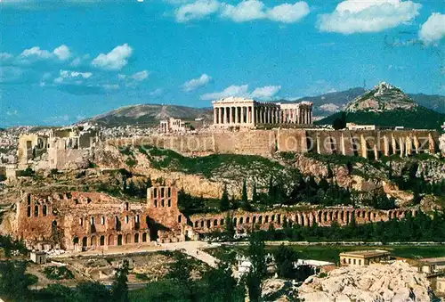 AK / Ansichtskarte Athen Griechenland Blick auf die Akropolis Kat. 