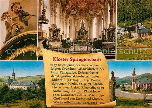 AK / Ansichtskarte Springiersbach Karmelitenkloster Springiersbach Inneres Fliegeraufnahme Kat. Bengel