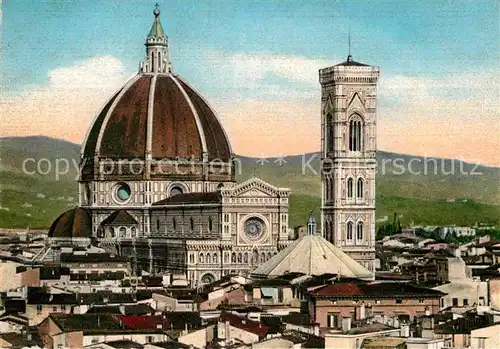 AK / Ansichtskarte Firenze Toscana La Cattedrale vista in panorama Kat. Firenze