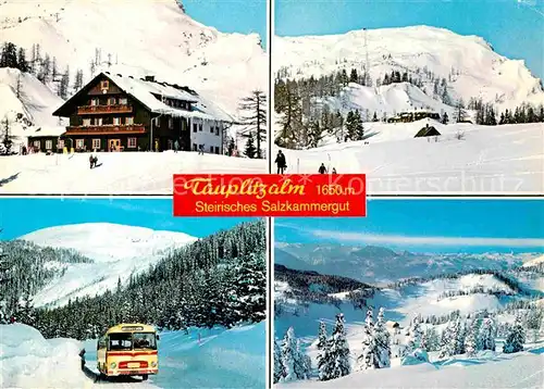 AK / Ansichtskarte Tauplitzalm Theodor Karl Holl Haus Lift Tauplitzalmstrasse Schneiderkogel Dachstein Tauern Kat. Tauplitz Steirisches Salzkammergut