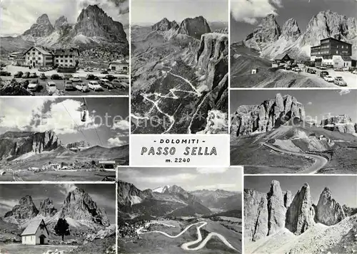 AK / Ansichtskarte Dolomiti Passo Sella Teilansichten Kat. Italien