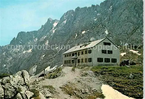 AK / Ansichtskarte Lamsenjochhuette mit Hochnissel und Steinkarlspitze Kat. Schwaz