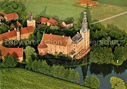 AK / Ansichtskarte Raesfeld Restaurant Schloss Raesfeld Fliegeraufnahme Kat. Raesfeld