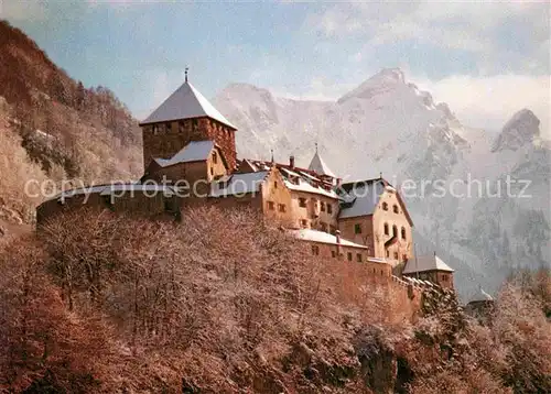 AK / Ansichtskarte Liechtenstein  Schloss Vaduz mit Rappenstein Kat. Liechtenstein