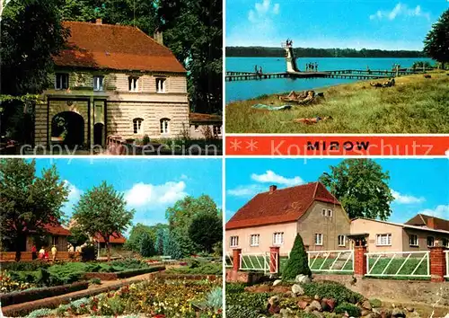 AK / Ansichtskarte Mirow Torhaus des Schlosses Freibad Fritz Reuter Str Rat der Stadt Kat. Mirow Mecklenburg