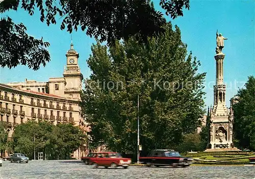 AK / Ansichtskarte Madrid Spain Monumento a Cristobal Colon Kat. Madrid