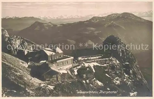 AK / Ansichtskarte Wendelstein Berg Berghotel Kat. Bayrischzell