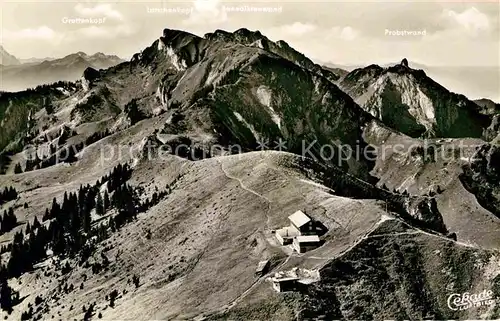 AK / Ansichtskarte Brauneck Gipfelhaus Benediktenwandgebiet Fliegeraufnahme Kat. Lenggries