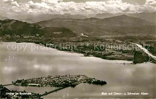 AK / Ansichtskarte Lindau Bodensee oesterreichische  und Schweizer Alpen  Kat. Lindau (Bodensee)