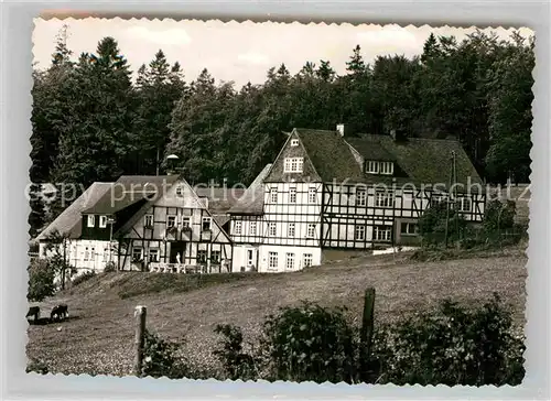 AK / Ansichtskarte Berleburg Bad Kuehhude Schullandheim Rethel Gymnasium Duesseldorf Kat. Bad Berleburg