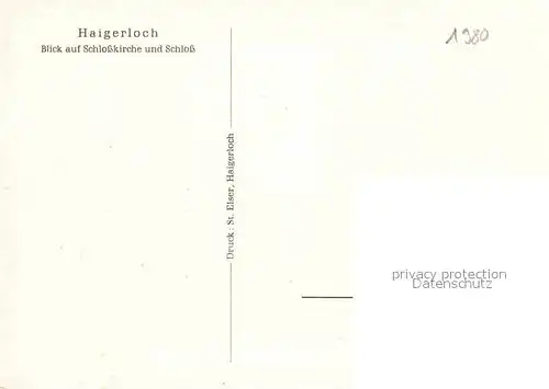 AK / Ansichtskarte Haigerloch Schlosskirche und Schloss Kat. Haigerloch