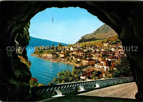 AK / Ansichtskarte Limone Lago di Garda Visto dalla Strada Gardasana