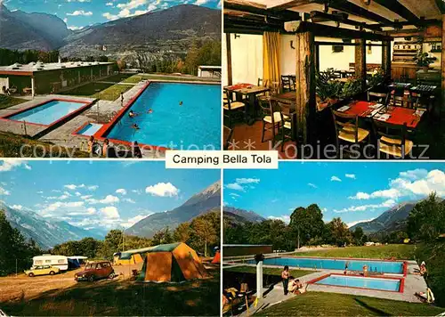 AK / Ansichtskarte Susten Leuk Camping Bella Tola Freibad Kat. Susten