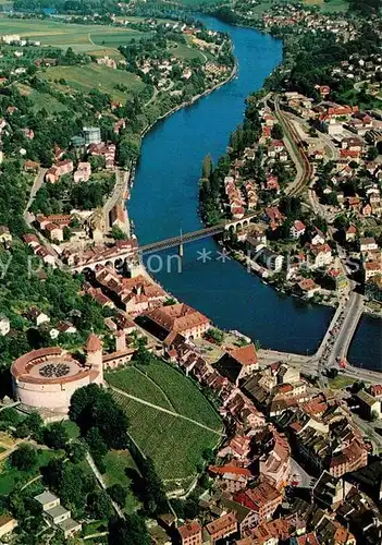 AK / Ansichtskarte Schaffhausen SH Fliegeraufnahme Munot Rhein Kat. Schaffhausen