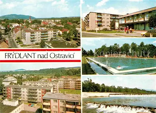 AK / Ansichtskarte Frydlant Wohnsiedlung Schwimmbad  Kat. Friedland