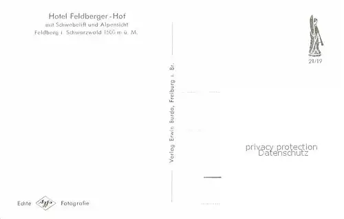 AK / Ansichtskarte Feldberg Schwarzwald Sesselbahn Hotel Feldberger Hof Feldsee Menzenschwand Schweizer Alpen Kat. Feldberg (Schwarzwald)