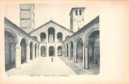 AK / Ansichtskarte Milano Basilica di San Ambrogio Kat. Italien