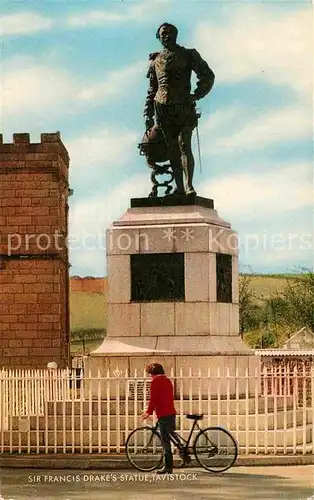 AK / Ansichtskarte Tavistock West Devon Sir Francis Drake Statue Monument Kat. West Devon