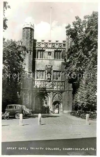 AK / Ansichtskarte Cambridge Cambridgeshire Great Gate Trinity College