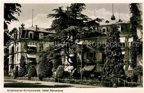 AK / Ansichtskarte Badenweiler Hotel Roemerbad Kurort im Schwarzwald Kat. Badenweiler