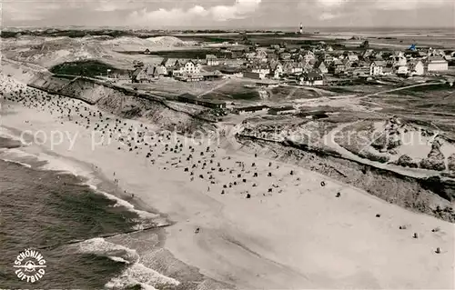 AK / Ansichtskarte Wenningstedt Sylt Fliegeraufnahme Kat. Wenningstedt Braderup (Sylt)