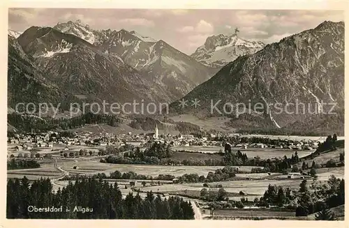 AK / Ansichtskarte Oberstdorf Panorama Kat. Oberstdorf