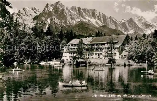 AK / Ansichtskarte Grainau Hotel Badersee Zugspitz Gruppe Kat. Grainau