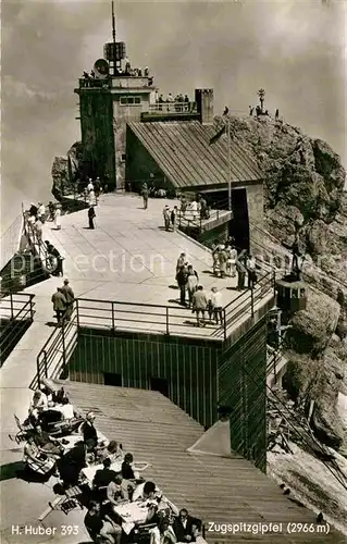 AK / Ansichtskarte Zugspitze Zugspitzgipfel Foto H. Huber Nr. 393 Kat. Garmisch Partenkirchen