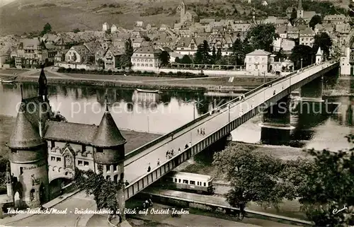 AK / Ansichtskarte Traben Trarbach Brueckenschenke Strassenbahn Kat. Traben Trarbach