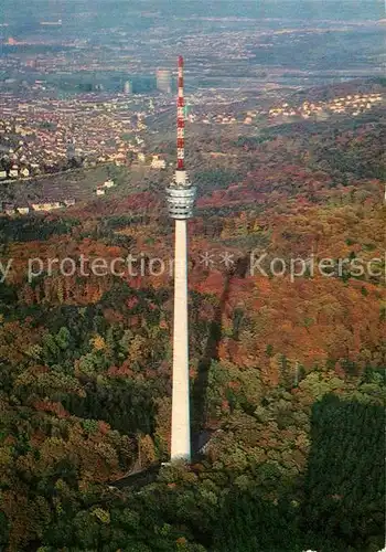 AK / Ansichtskarte Stuttgart Fliegeraufnahme Fernsehturm Kat. Stuttgart