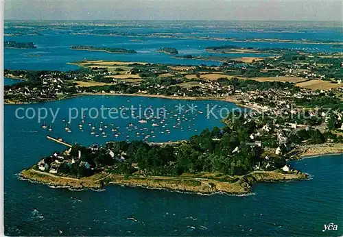 AK / Ansichtskarte Port Navalo Fliegeraufnahme Promenade Hafen  Kat. Arzon