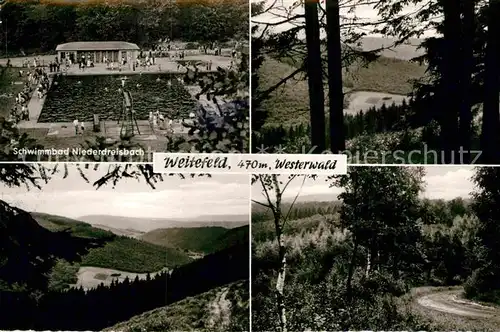 AK / Ansichtskarte Weitefeld Schwimmbad Panorama Kat. Weitefeld