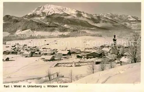 AK / Ansichtskarte Reit Winkl Wildem Kaiser Winter Kat. Reit im Winkl