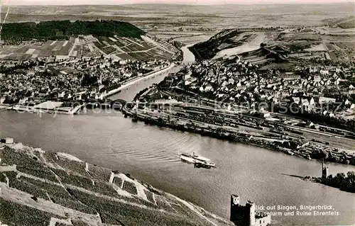 AK / Ansichtskarte Bingen Rhein Bingerbrueck Maeuseturm Ehrenfels Kat. Bingen am Rhein