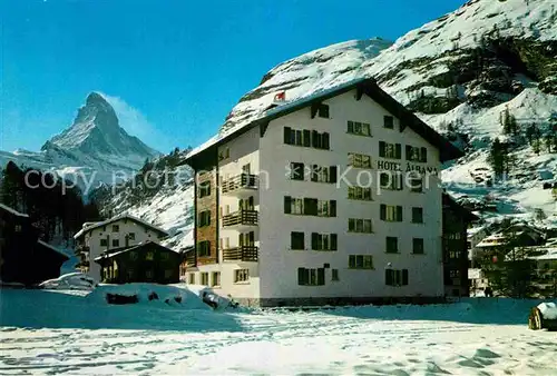 AK / Ansichtskarte Zermatt VS Hotel Albana Garni Kat. Zermatt