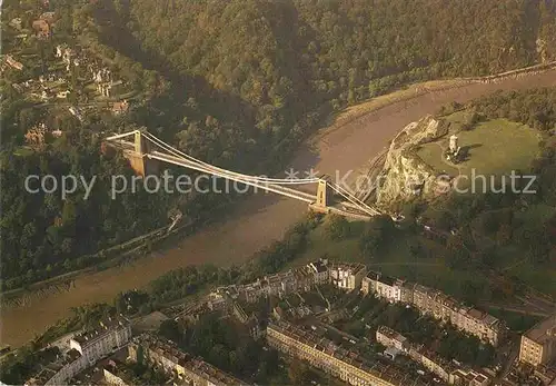 AK / Ansichtskarte Bristol UK Fliegeraufnahme Clifton Suspension Bridge Kat. Bristol City of