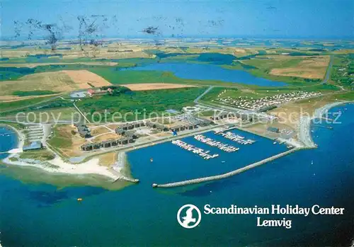 AK / Ansichtskarte Lemvig Fliegeraufnahme Scandinavian Holiday Center Hafen Kat. Lemvig
